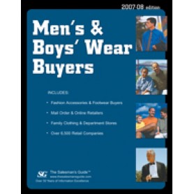 Men's & Boys' Wear Buyers Directory - Current Year or Most Recent Edition.
